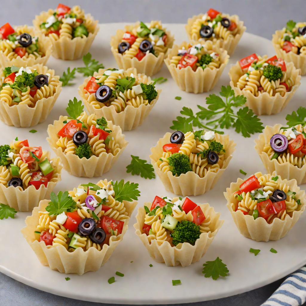 Mini Veggie-Packed Pasta Salad Cups