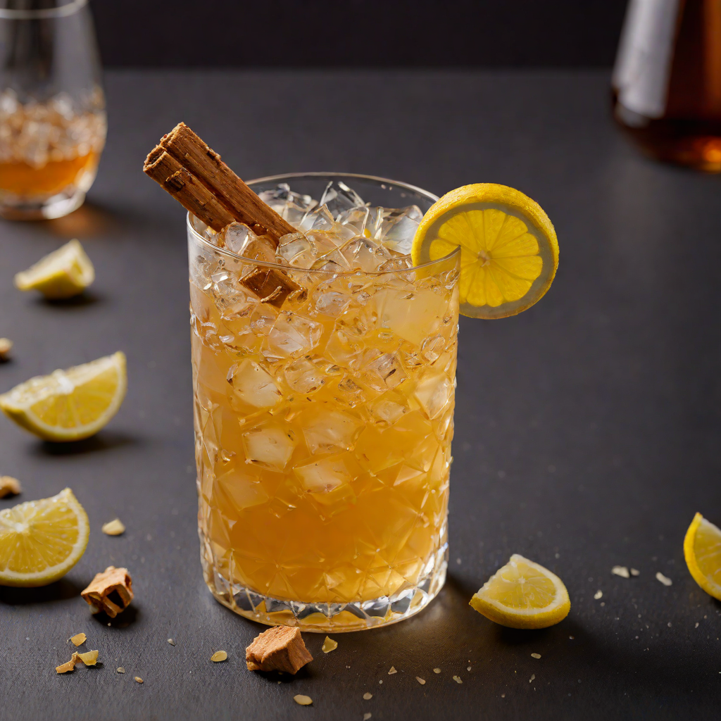 Ginger-Infused Bourbon Sour with Honey and Lemon