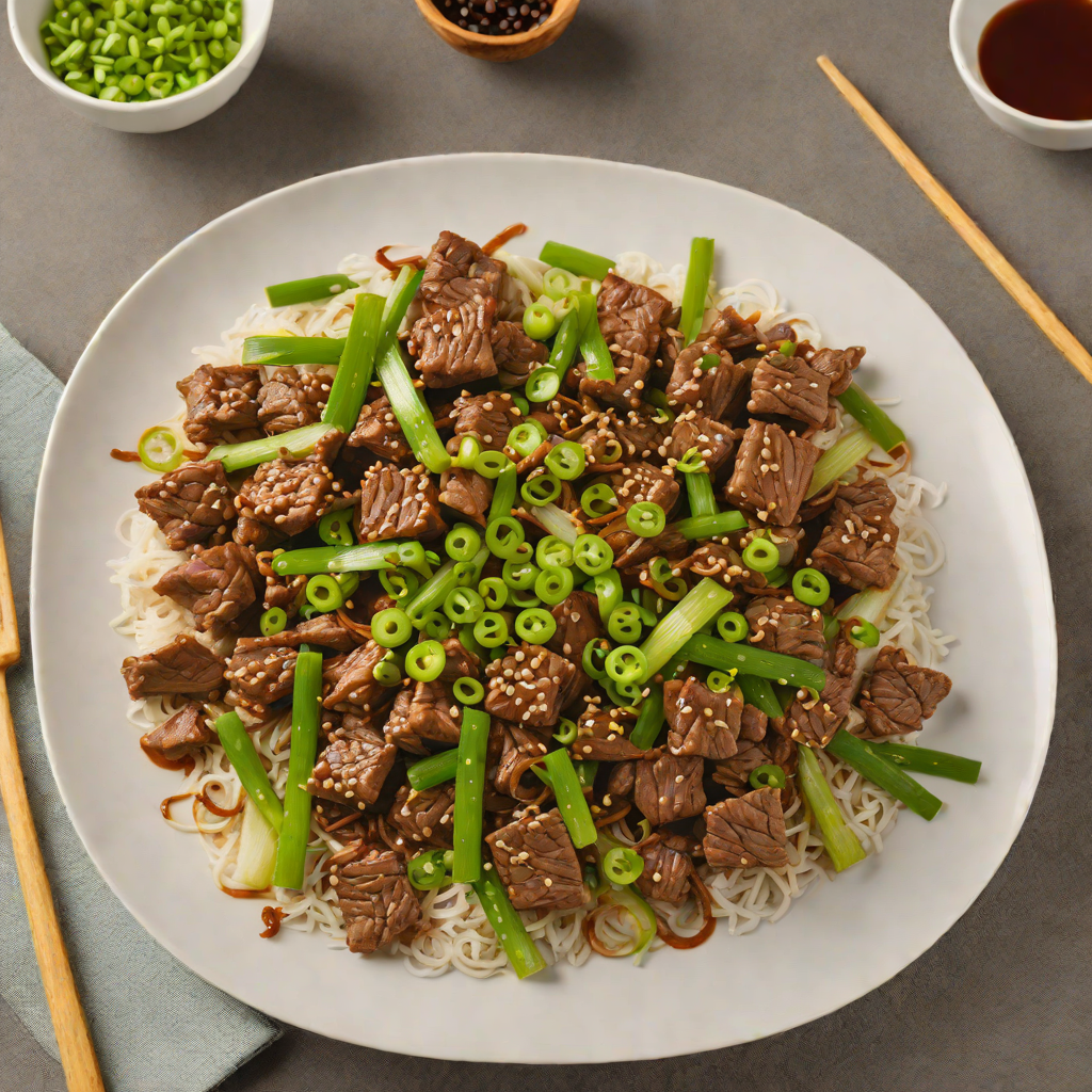 Stir-Fried Beef with Ginger and Spring Onions