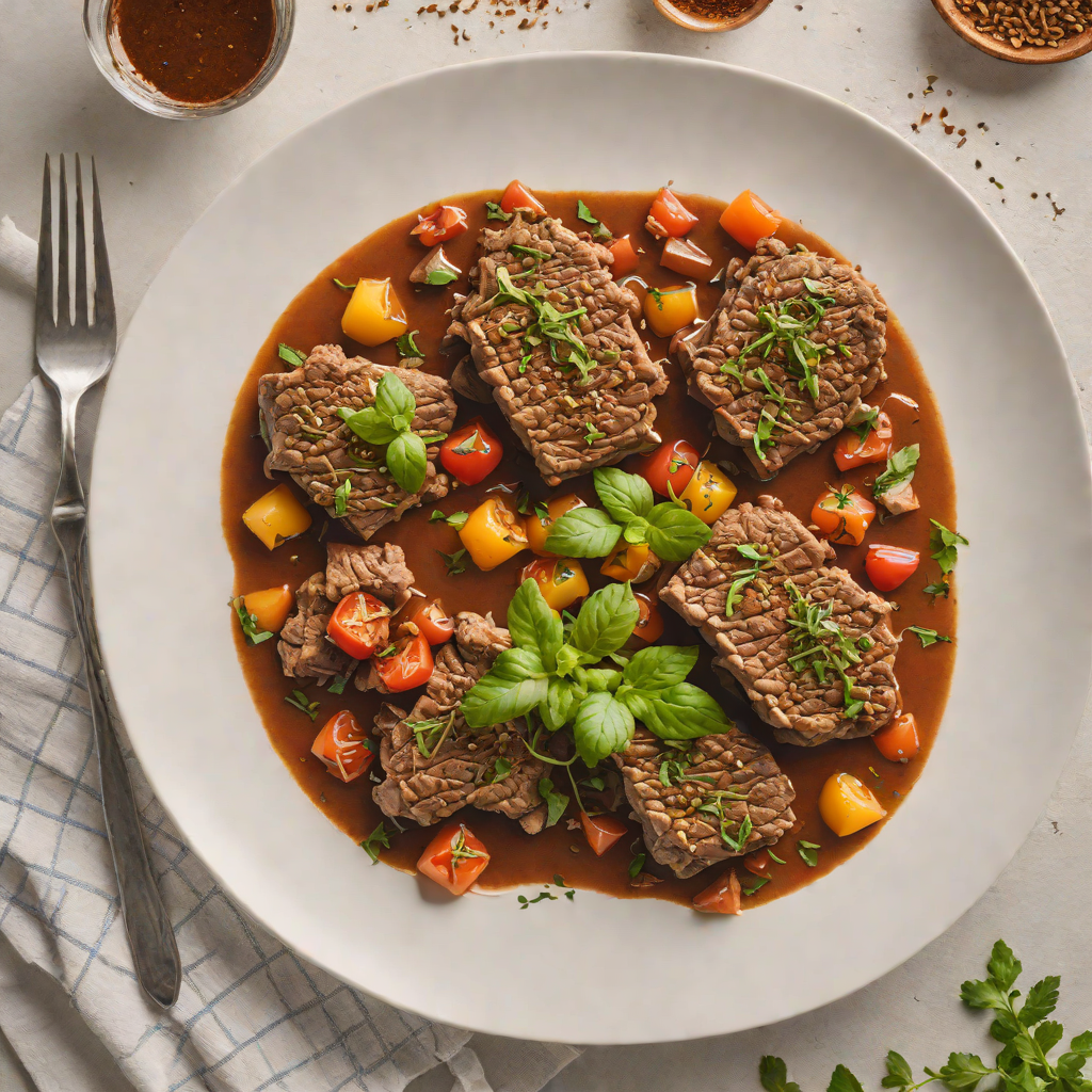Slow-Cooked Lamb with Tomato, Cinnamon, and Greek Herbs