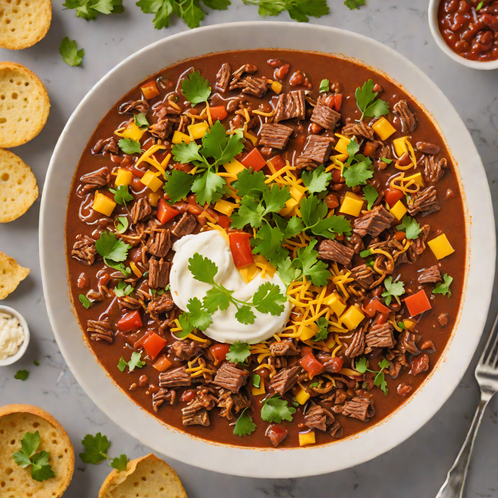 Slow Cooker Detroit-Style Chili with Smoked Beef
