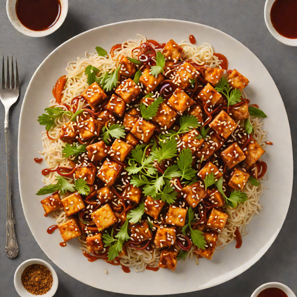 Korean-Inspired Spicy Tofu Stir Fry with Sesame and Gochujang