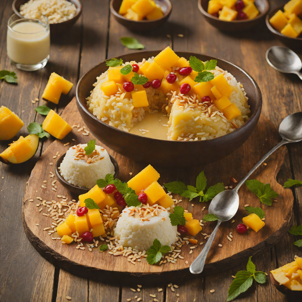 Tiki Tiki Mango Sticky Rice Pudding