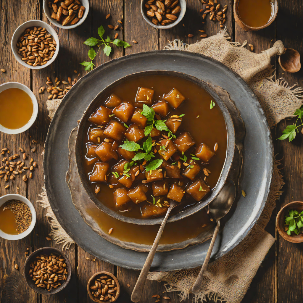 Sweet Parwal in Jaggery Syrup with Cardamom