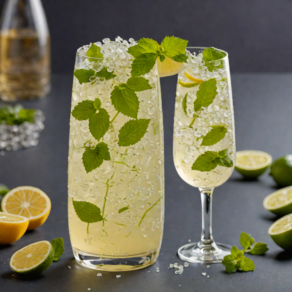 Fizzy Elderflower Mint Cooler