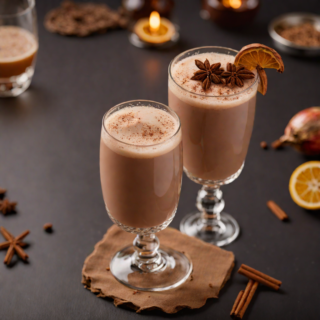 Spiced Cocoa Rum Flip
