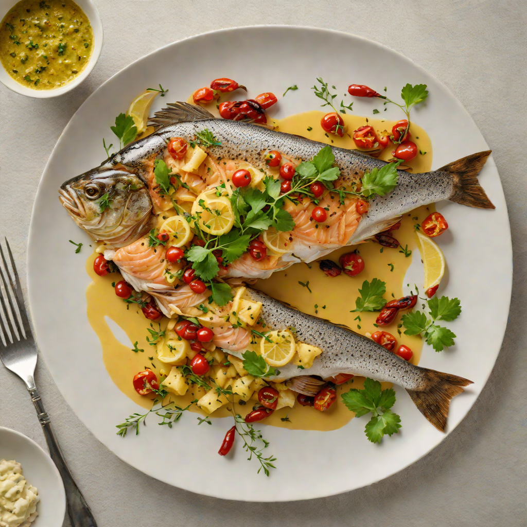Pan-Roasted Trout with Kashmiri Chili and Herb Butter