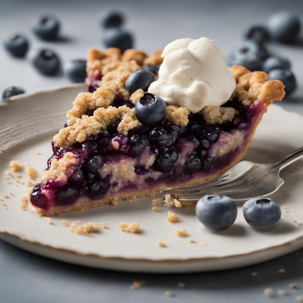 Rustic Blueberry Crumb Pie