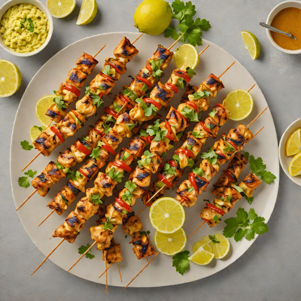 Tangy Lemon-Cumin Chicken Skewers