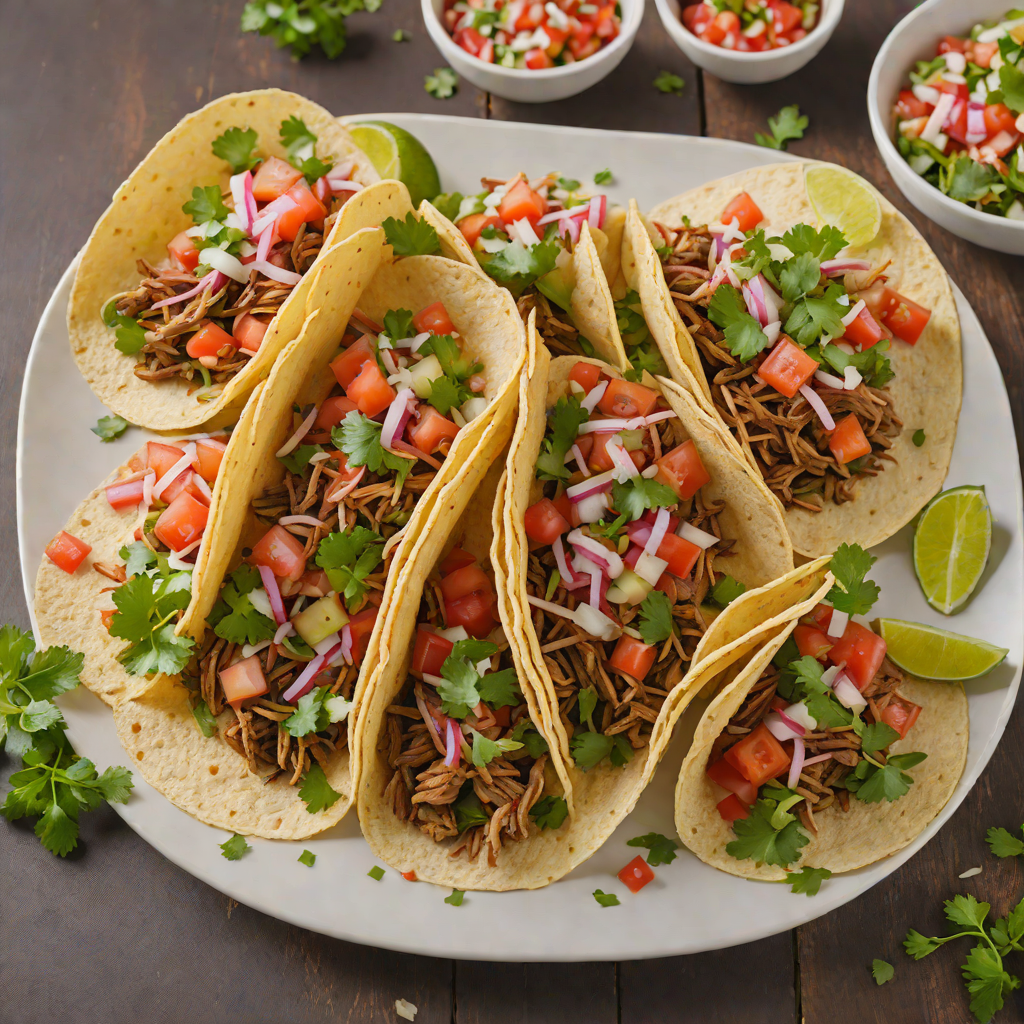 El Camino Real Carnitas Tacos with Fresh Pico de Gallo