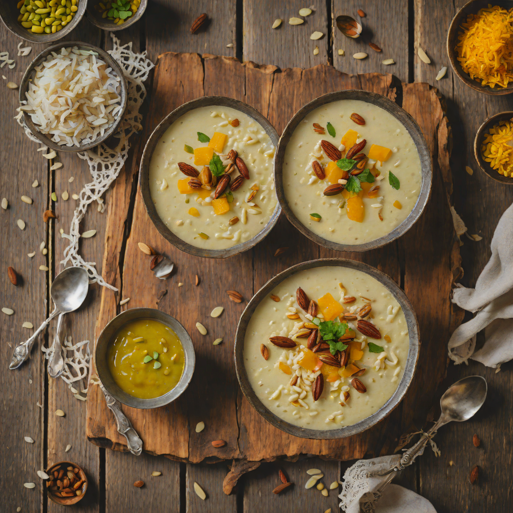 Sweet Rice Kheer with Cardamom and Saffron