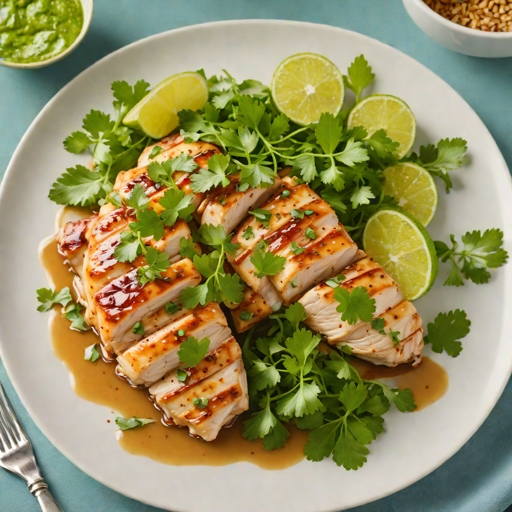 Sautéed Chicken Breast with Honey-Lime Glaze and Cilantro