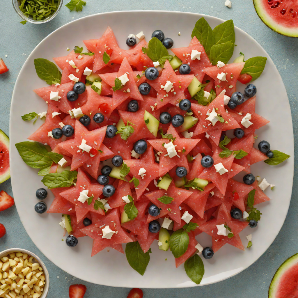 Star-Shaped Watermelon and Feta Salad
