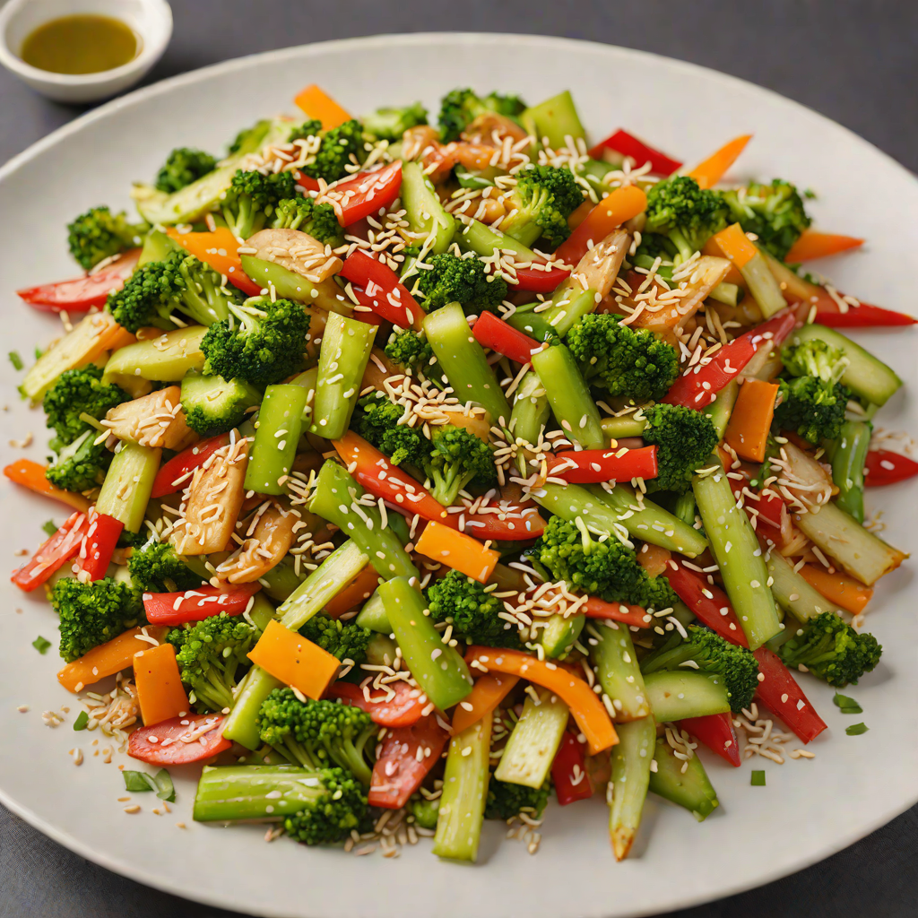 Quick Vegetable Stir-Fry with Ginger and Sesame
