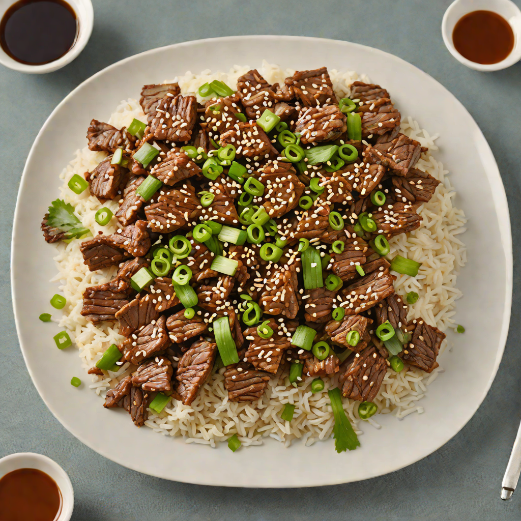 Pan-Fried Korean Beef Bulgogi with Sesame Scallions