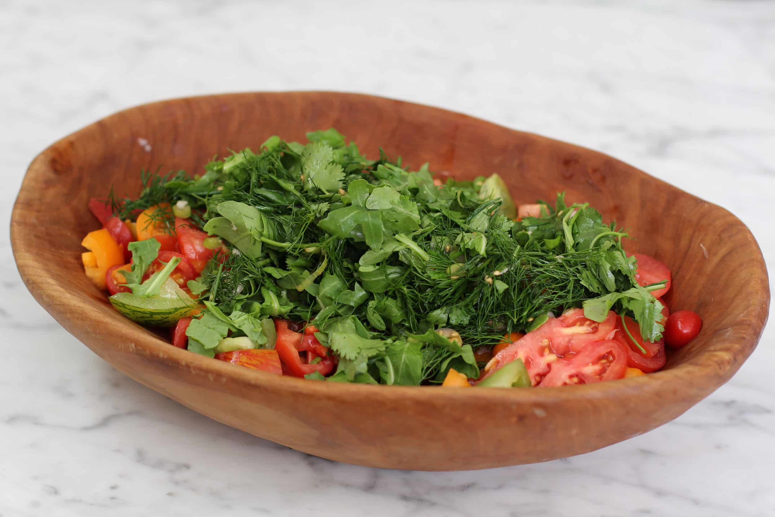 Summer Herb and Tomato Pasta Salad