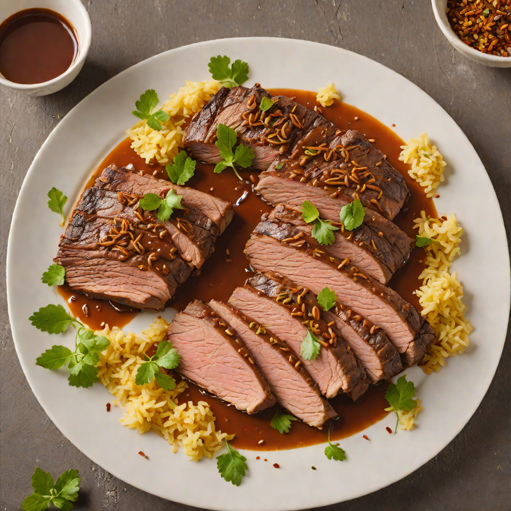 Slow-Cooked Beef Brisket with Amarillo-Style Spices