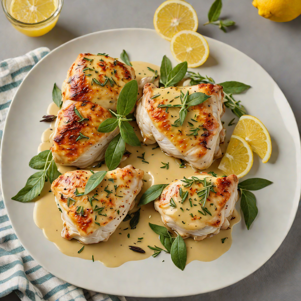 Pan-Seared Chicken with Sage and Lemon Butter Sauce