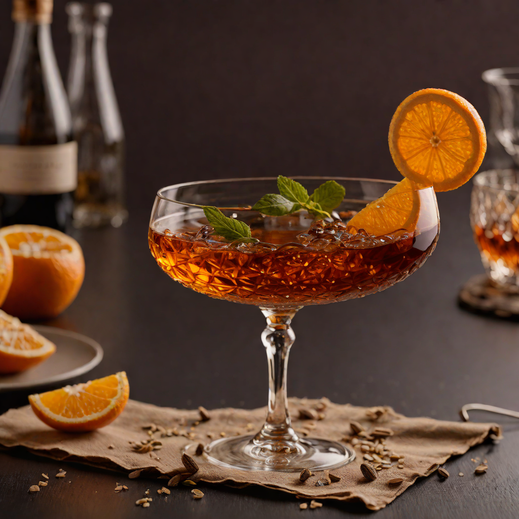 Charred Orange Rye Manhattan