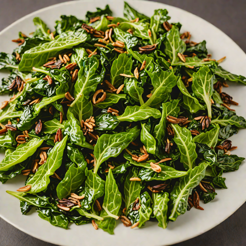Spicy Garlic Stir-Fried Collard Greens