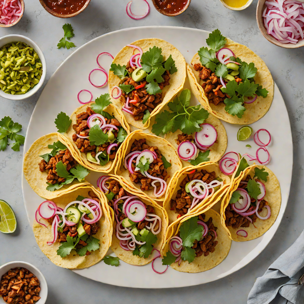 Collard Green and Chorizo Tacos with Pickled Onions