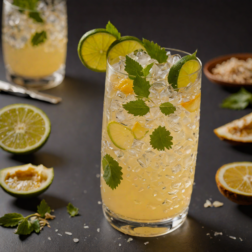 Bright Tropical Mezcal Fizz
