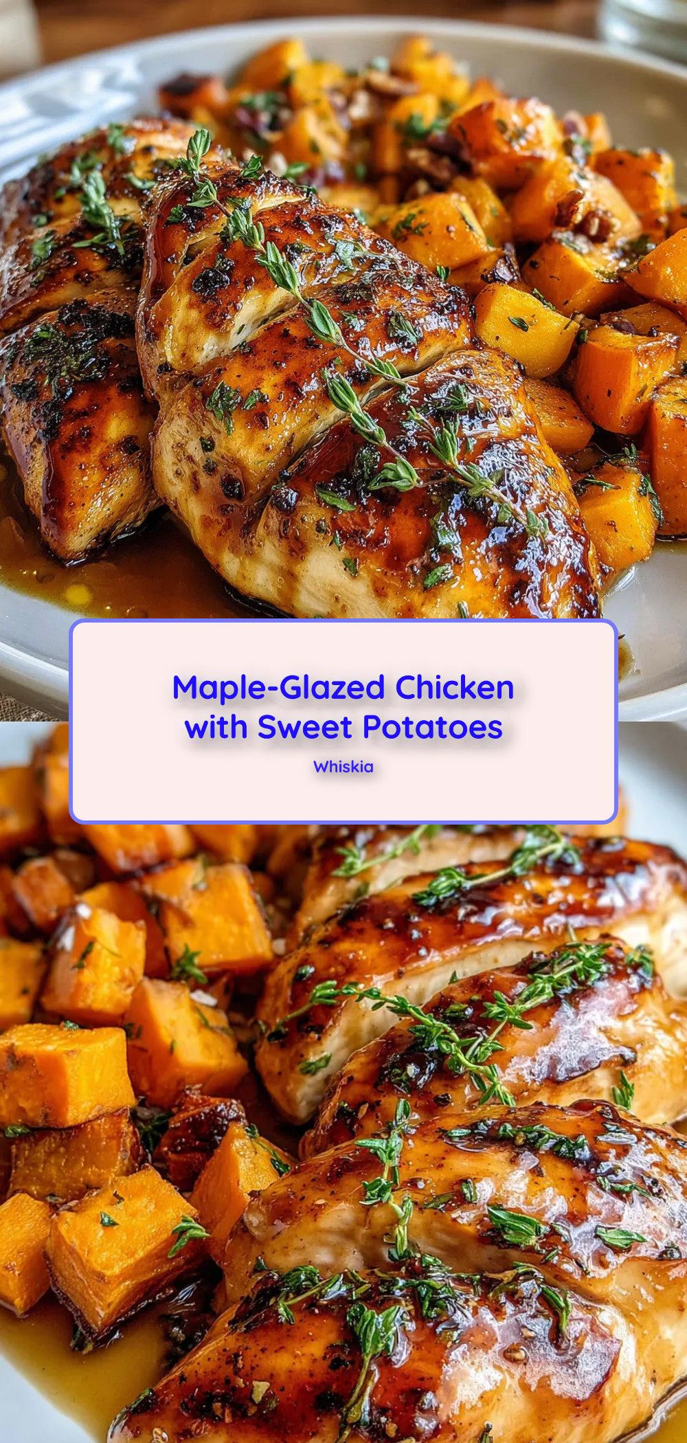 Sautéed Chicken with Maple-Dijon Glaze and Roasted Sweet Potatoes