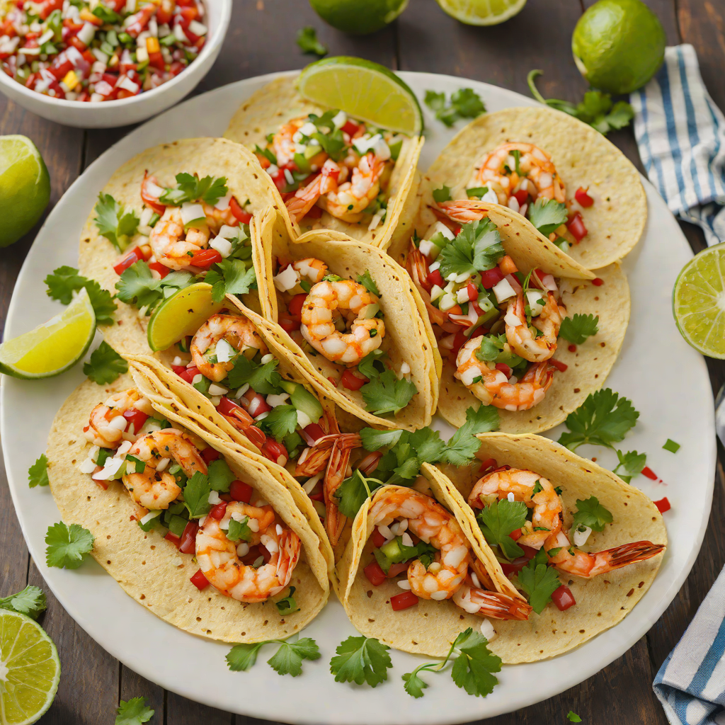Grilled Chile-Lime Shrimp Tacos with Fresh Salsa