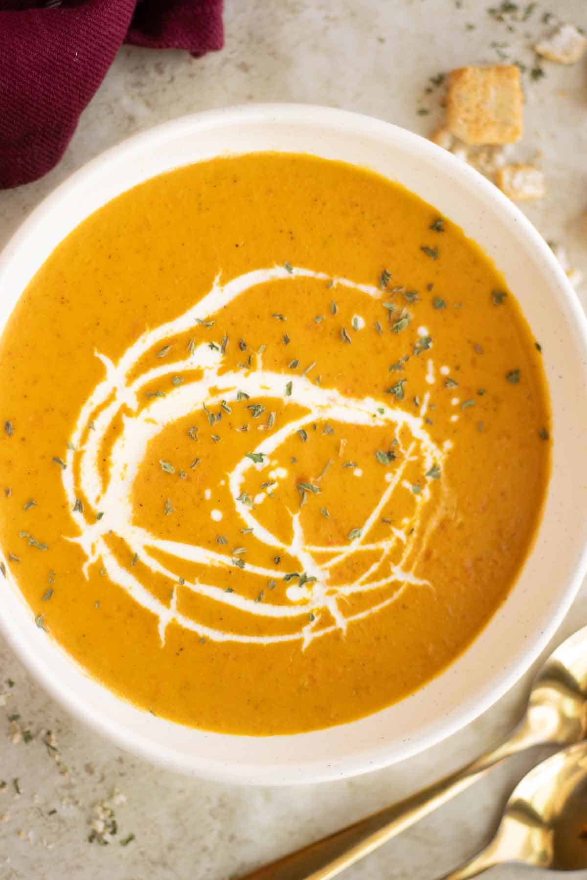 Spiced Pumpkin & Coconut Soup