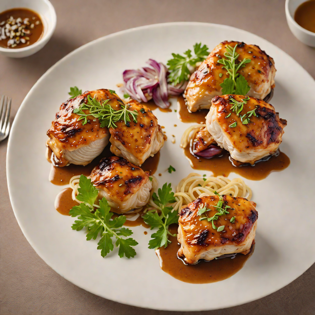Pan-Roasted Chicken Thighs with Caramelized Onions and Mustard Sauce