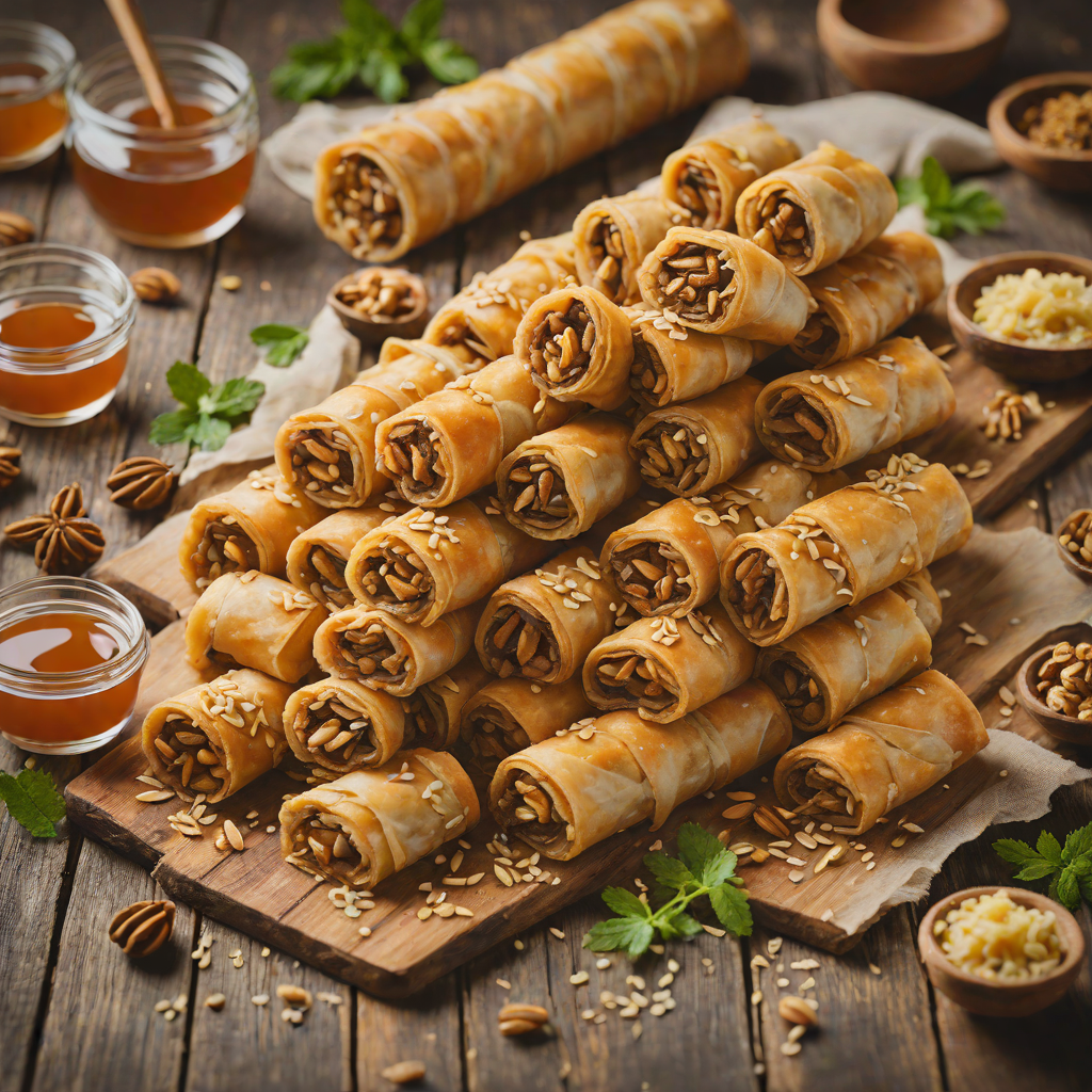 Crimean-Inspired Honey and Walnut Baklava Rolls