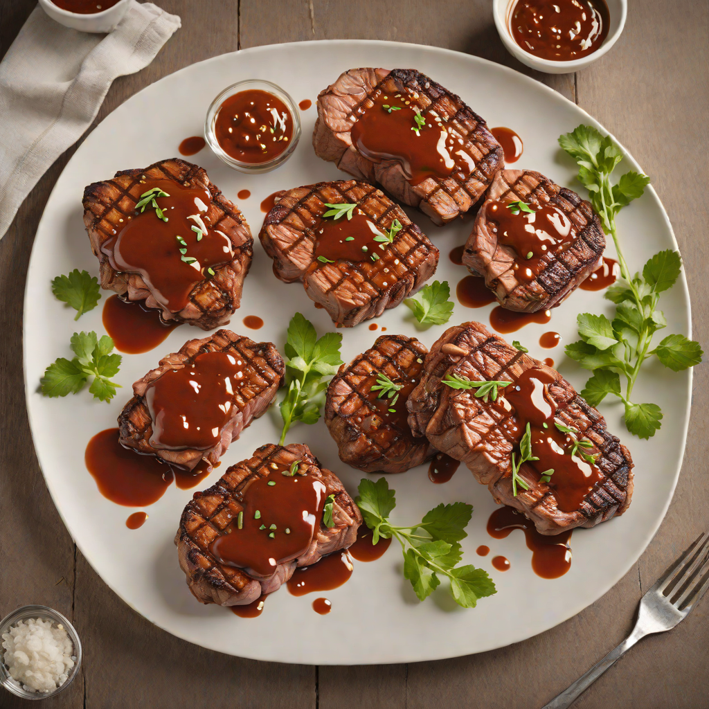 Grilled Sirloin Steaks with Smoky Chipotle BBQ Sauce