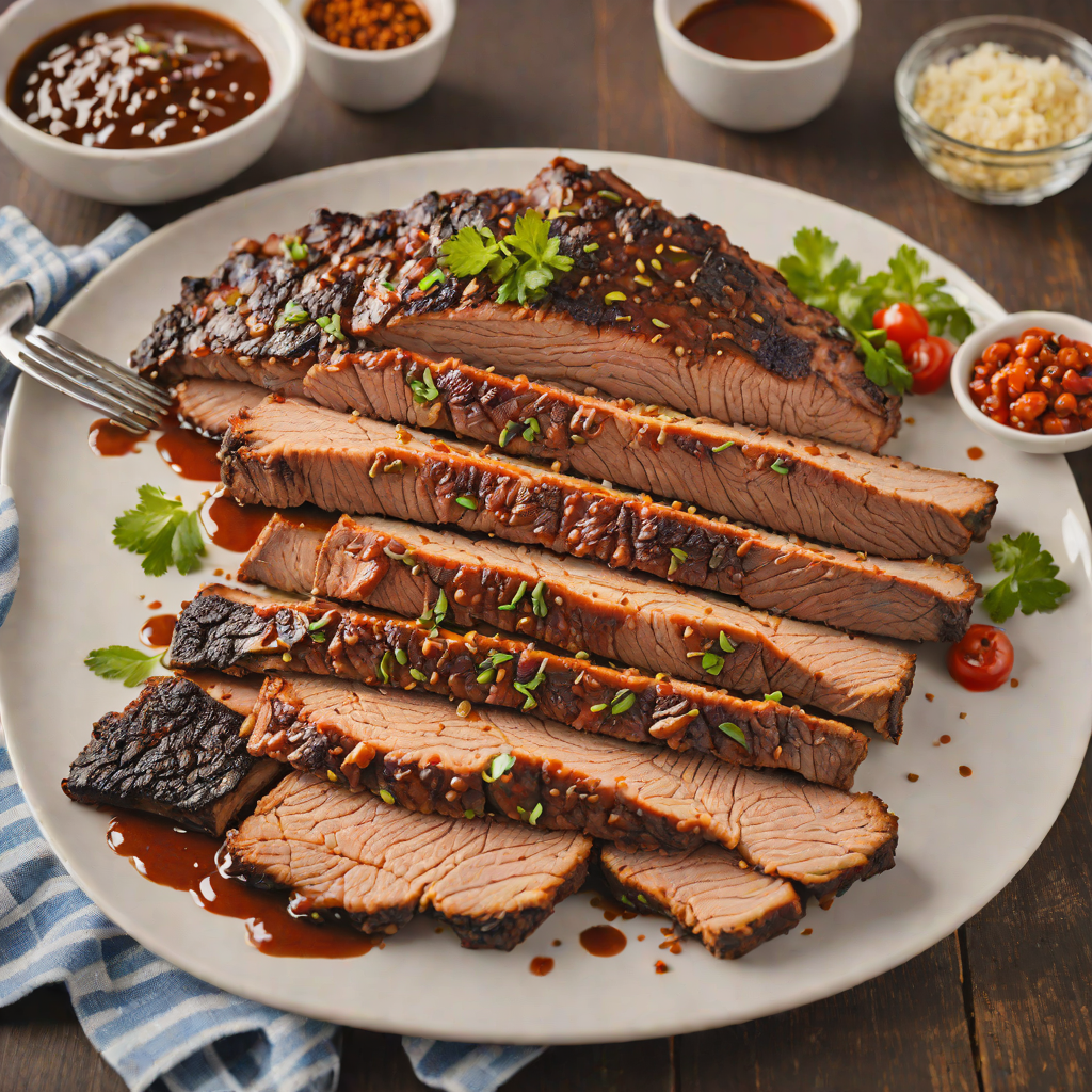 Grilled Texas-Style BBQ Brisket with Spicy Dry Rub