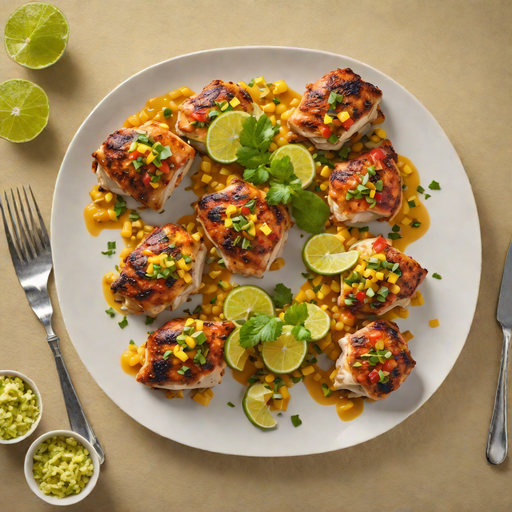 Pan-Seared Chicken Thighs with Amarillo Salsa and Lime