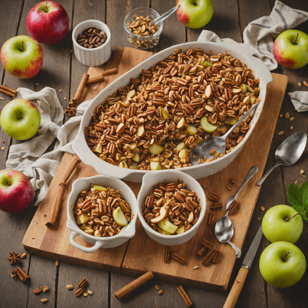 Quick Maple Cinnamon Apple Crisp