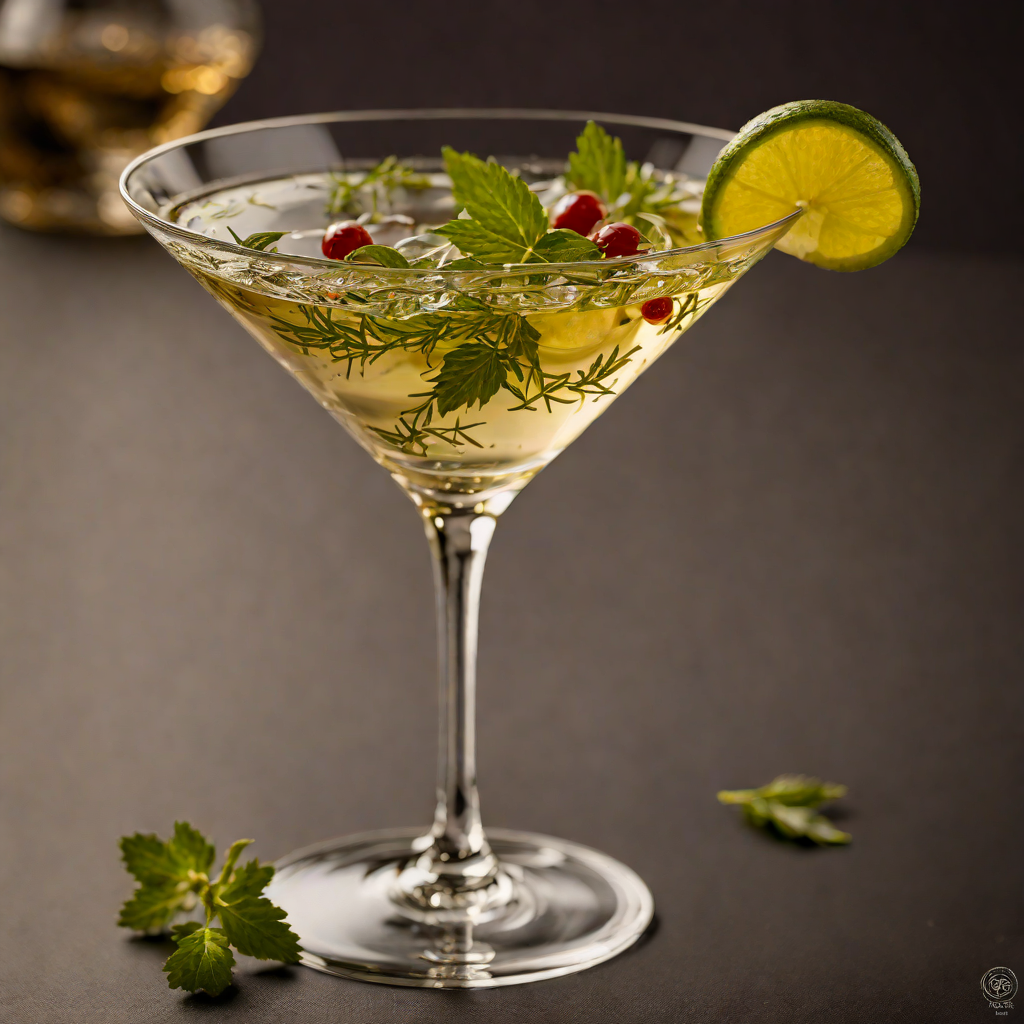 Herb-Infused Vermouth Martini