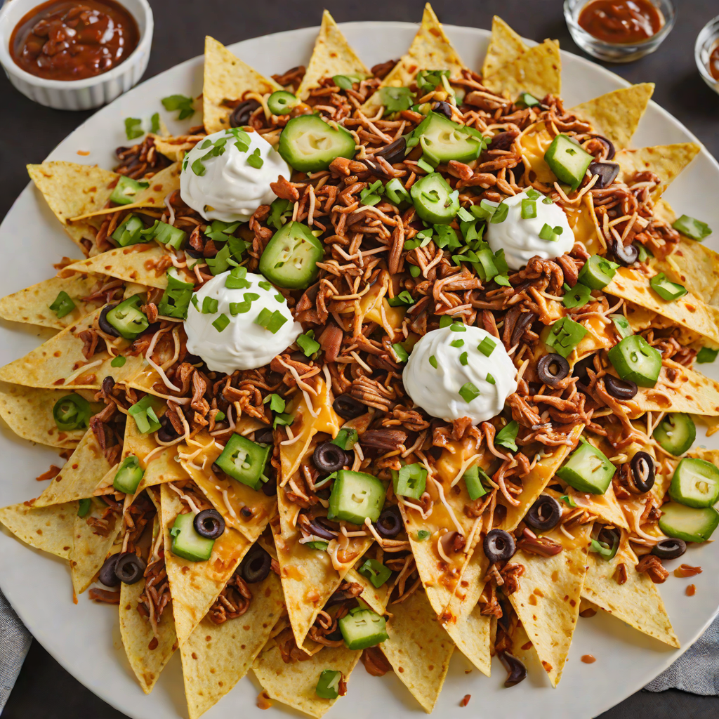 Twin Peaks-Inspired Loaded Nachos with BBQ Pulled Chicken