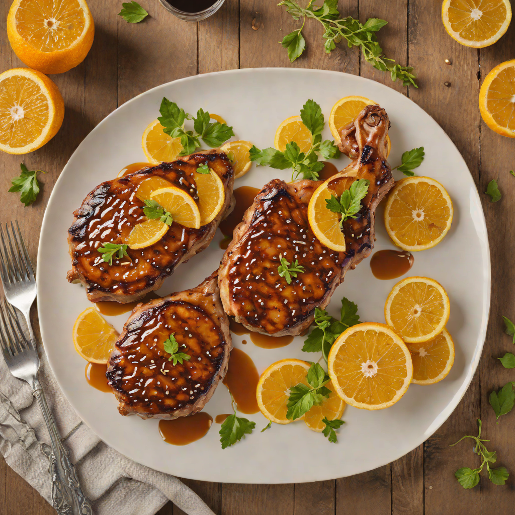 Caramelized Citrus-Glazed Pork Chops
