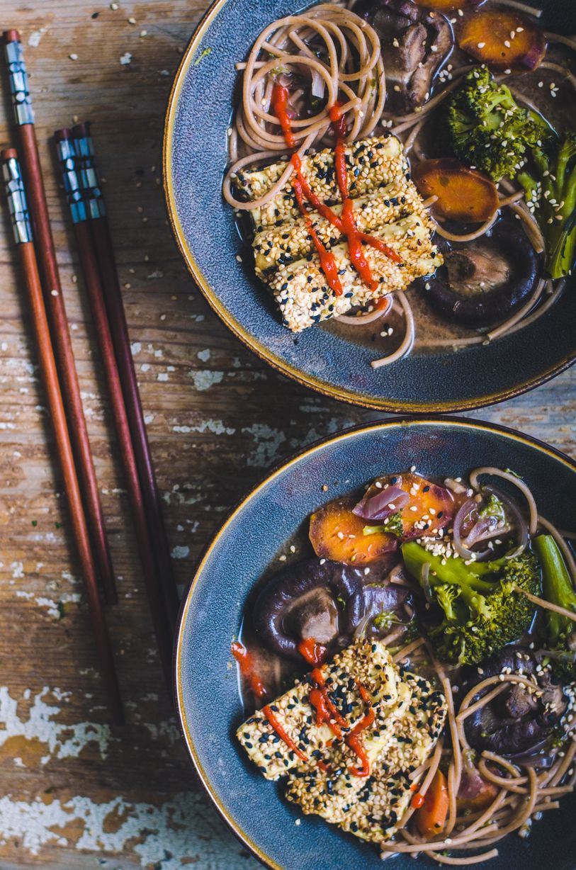 Philosophical Miso Soup with Crispy Tofu