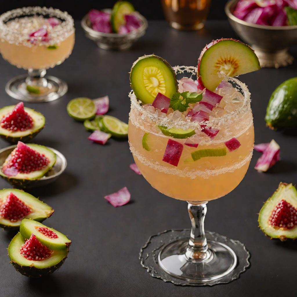 Cactus Pear Jalapeño Margarita