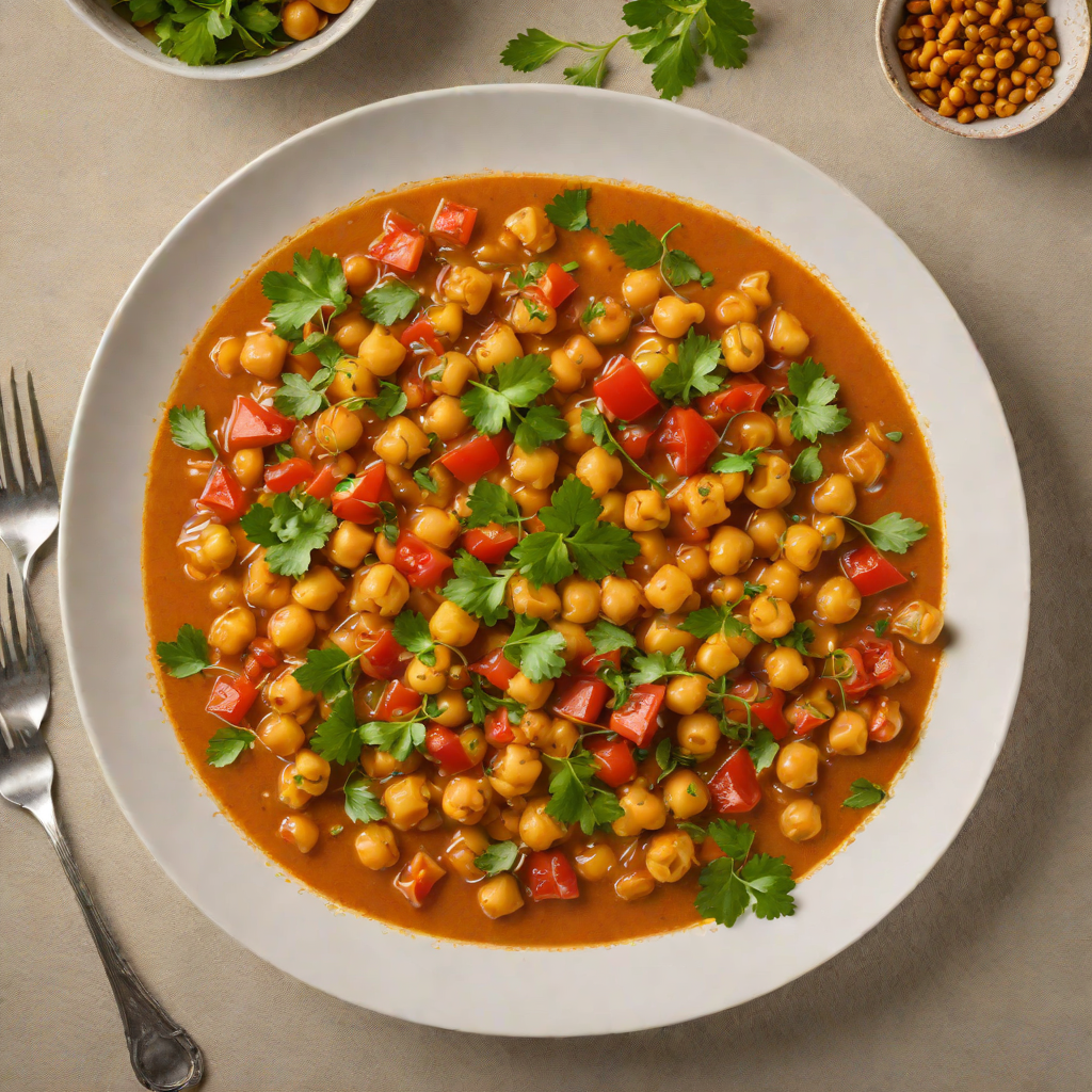 Saffron-Infused Spanish Chickpea and Tomato Stew