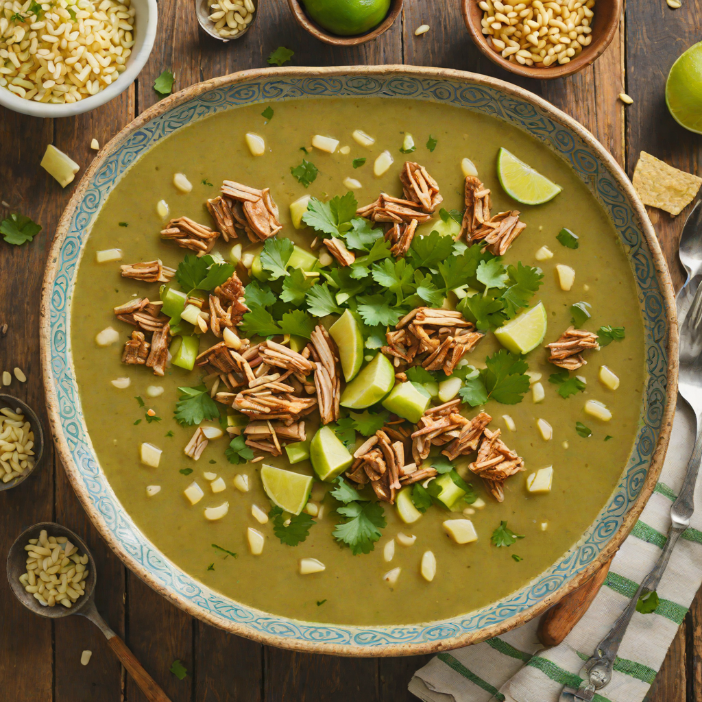 Slow-Cooked Pork Pozole Verde with Hominy