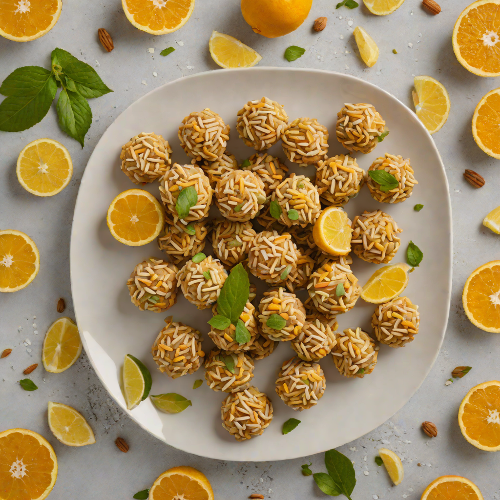 No-Bake Citrus Ginger Energy Bites
