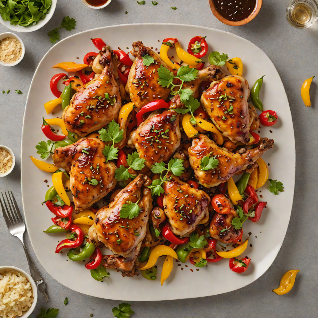 Sheet Pan Honey-Soy Chicken with Bell Peppers