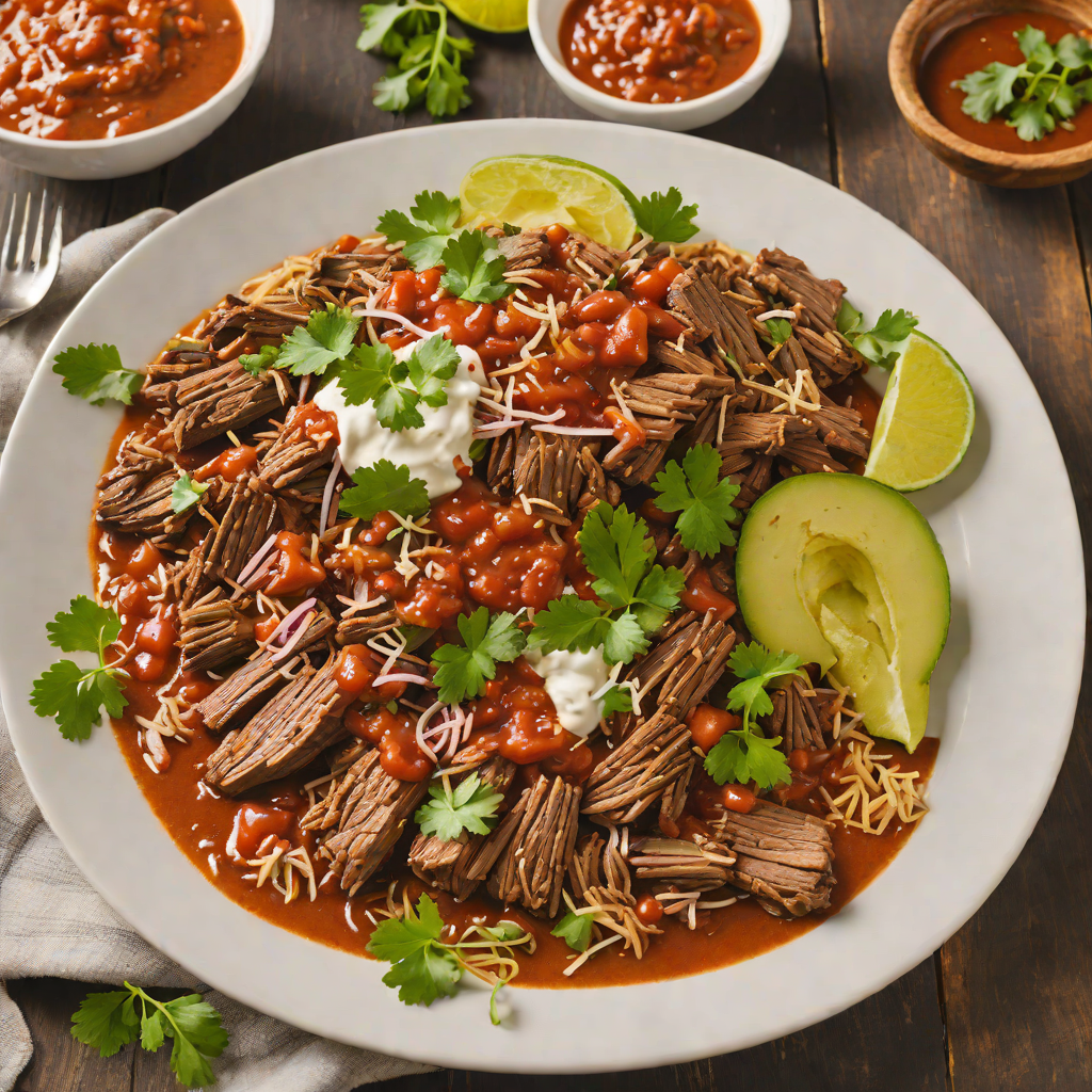 Slow-Cooked Mexican Beef Barbacoa with Chipotle Sauce