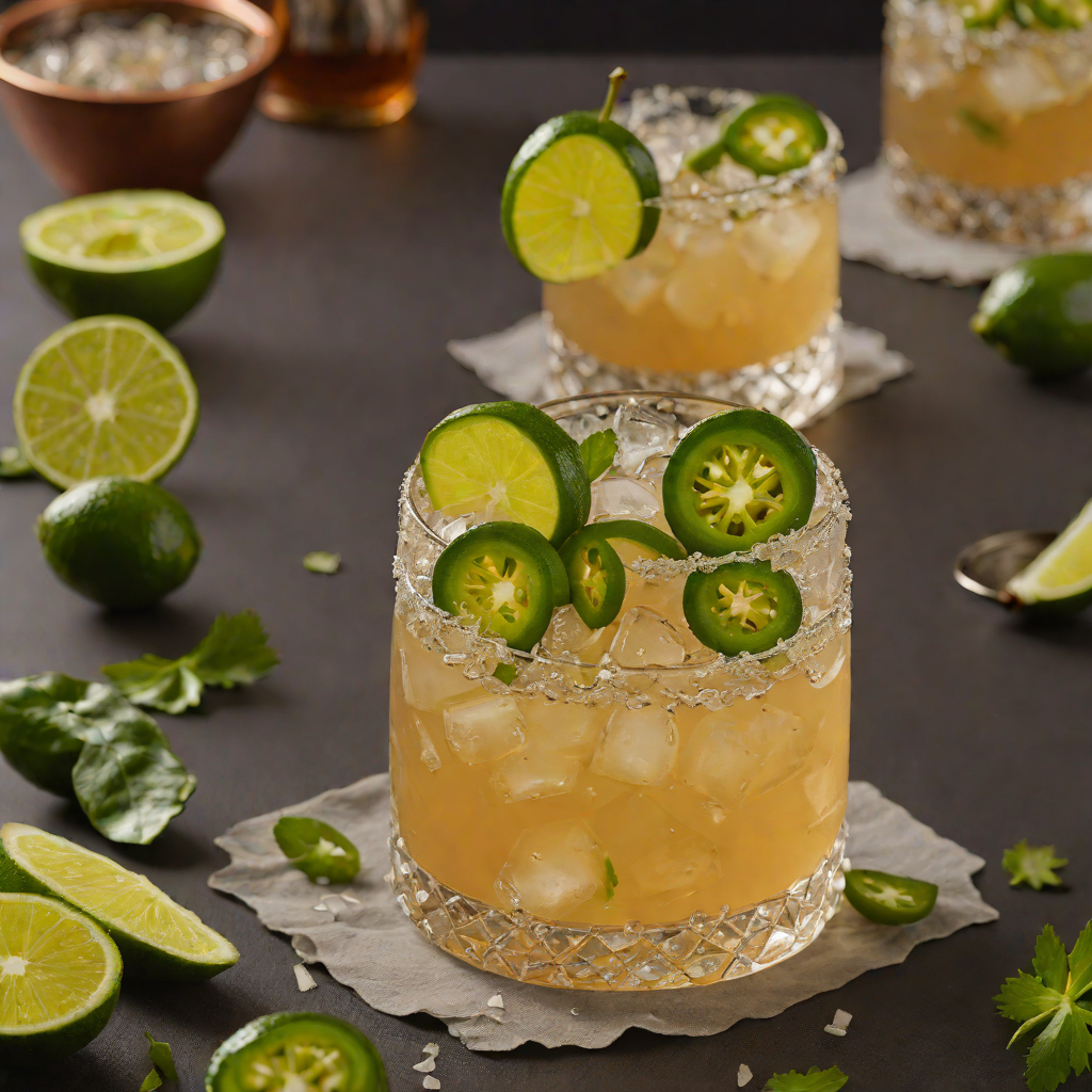 Honeyed Tequila and Jalapeño Mule