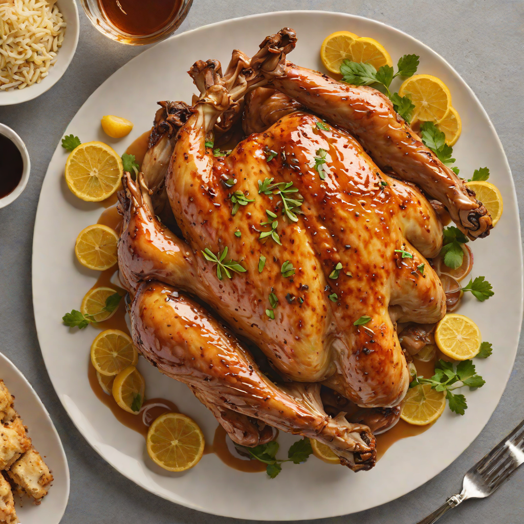 Oven-Roasted Chicken with Oz-Inspired Spiced Glaze