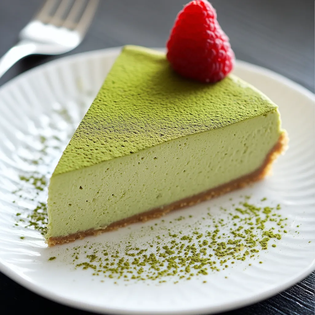 True Japanese Matcha Cheesecake