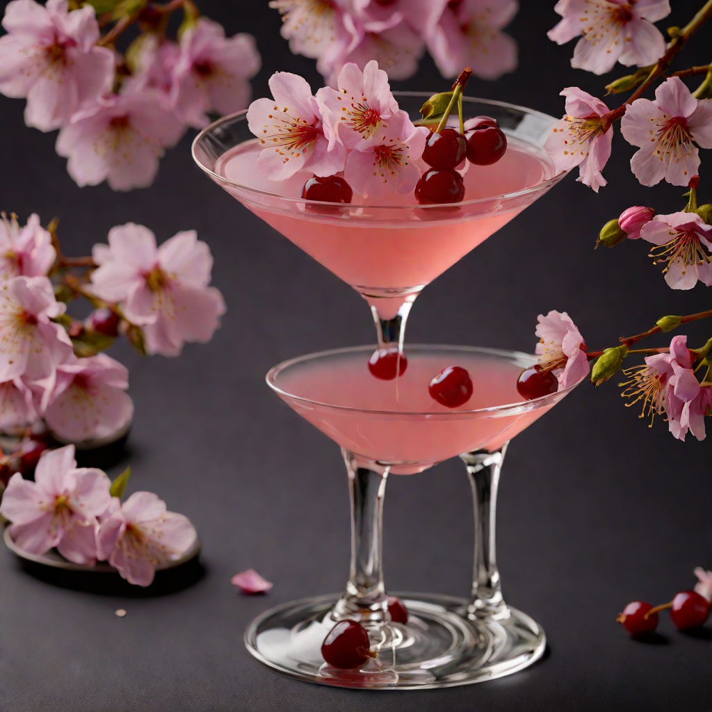 Velvet Cherry Blossom Martini