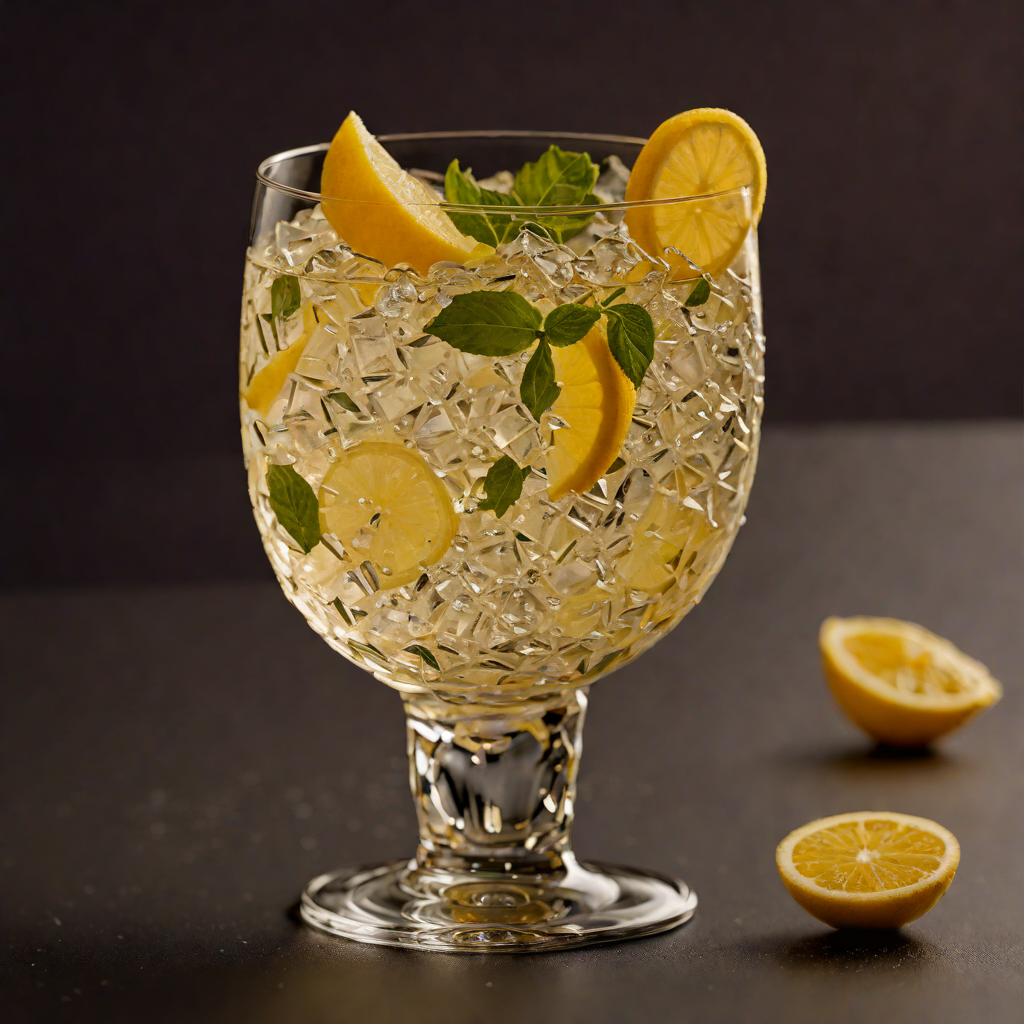 Gin and Vermouth Stirred with Lemon Twist